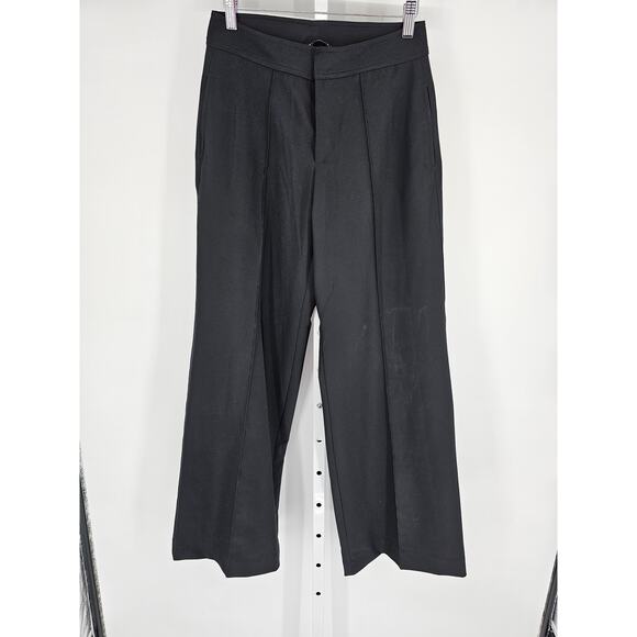 Elie Tahari Womens Sz 2 Wide Leg Dress Pants Solid Black - Picture 1 of 5